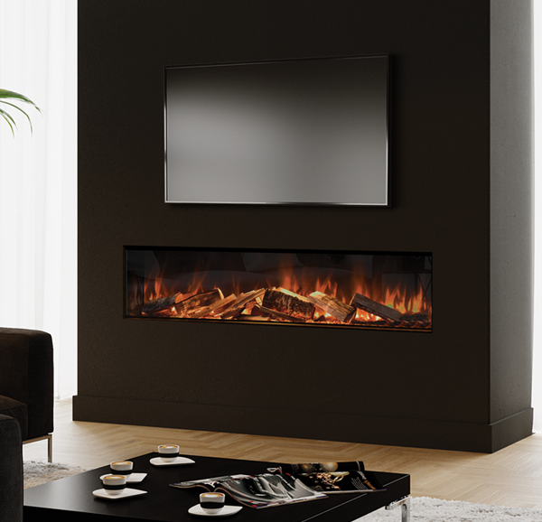 Evonic E-Lectra 1800 fire with British Woodland