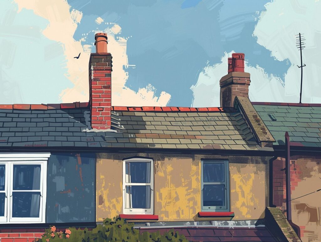 chimney on a house